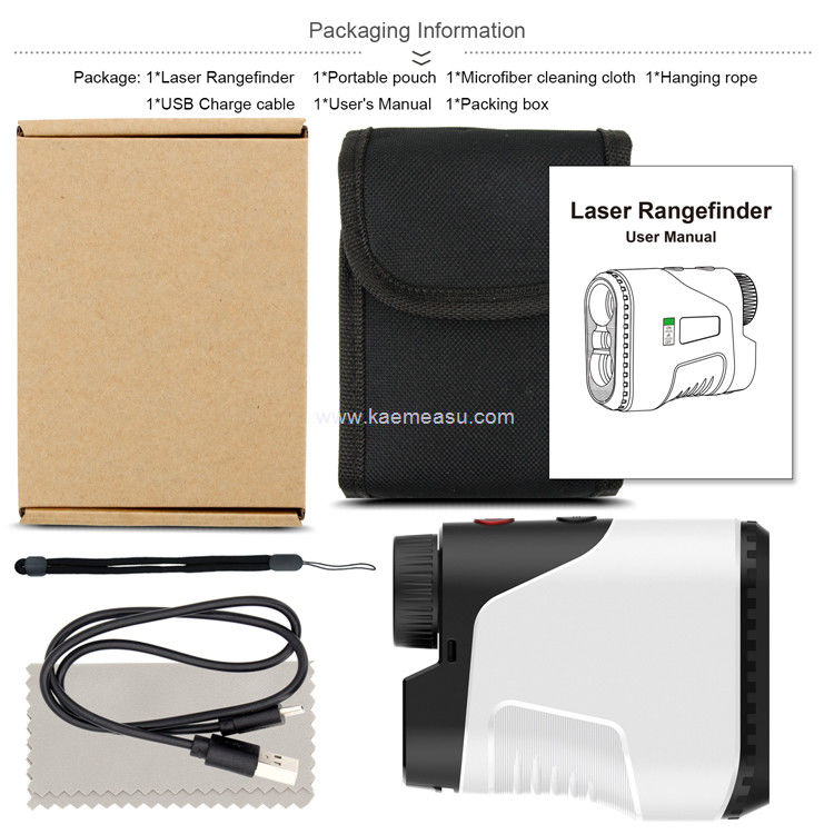 kaemeasu Laser Rangefinder Golf Polowanie Strzelanie Ręczny Rangefinder USB Ładowanie Odległość Meter D450