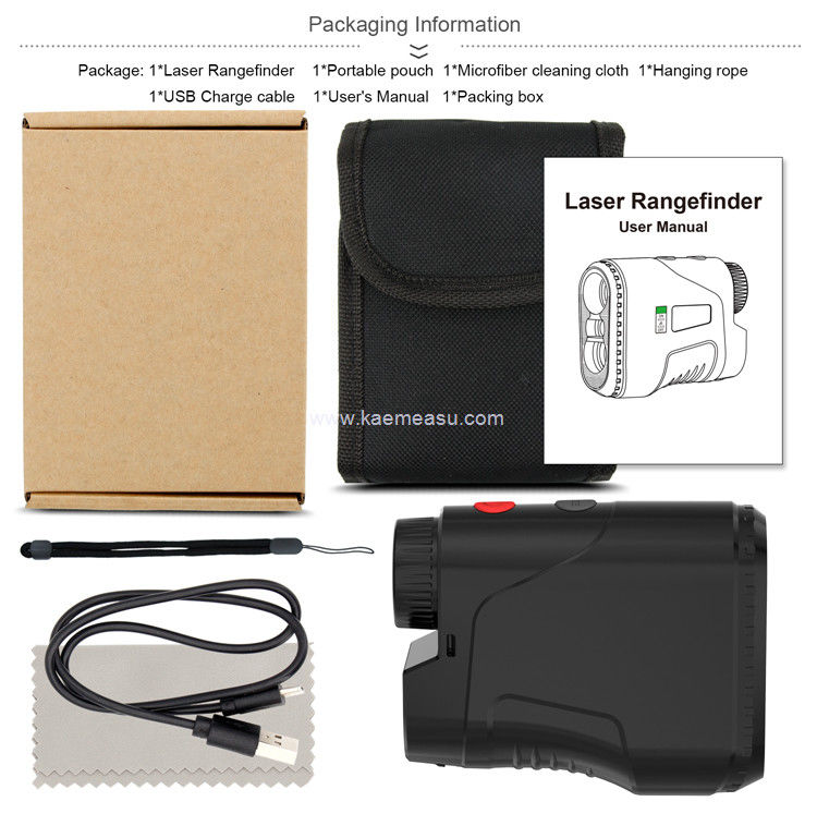 Kaemeasu Hunting Laser Rangefinder 6.5X Zwiększenie Golf Teleskop kąt pomiaru odległości Meter D800
