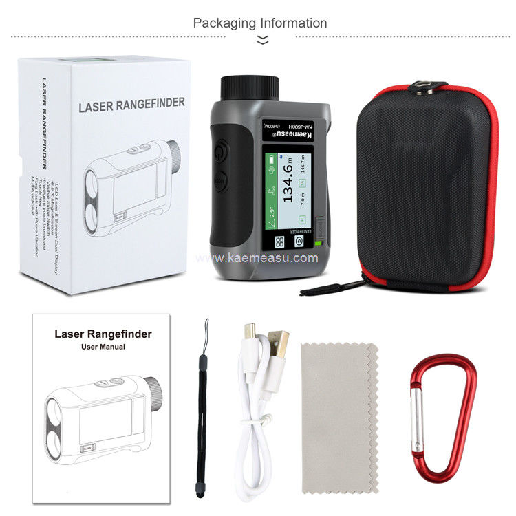 Kaemeasu Voice Broadcast Golf Rangefinder Laser Range Finder Teleskop Z LCD Touch Screen J600