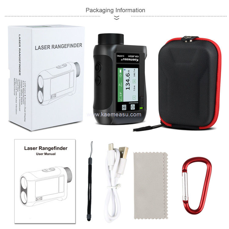 Kaemeasu Voice Broadcast Golf Rangefinder Laser Range Finder Teleskop Z LCD Touch Screen J600