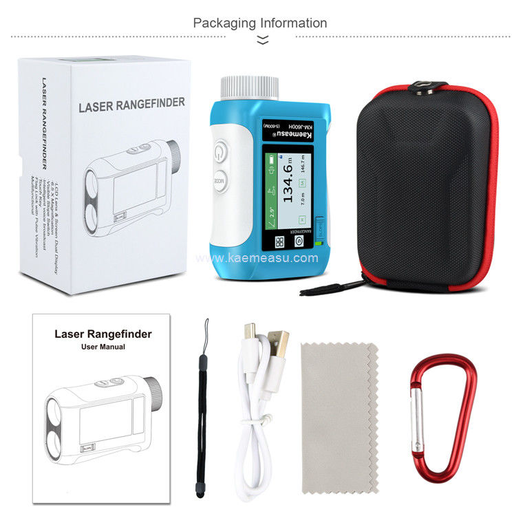 Kaemeasu Voice Broadcast Golf Rangefinder Laser Range Finder Teleskop Z LCD Touch Screen J600