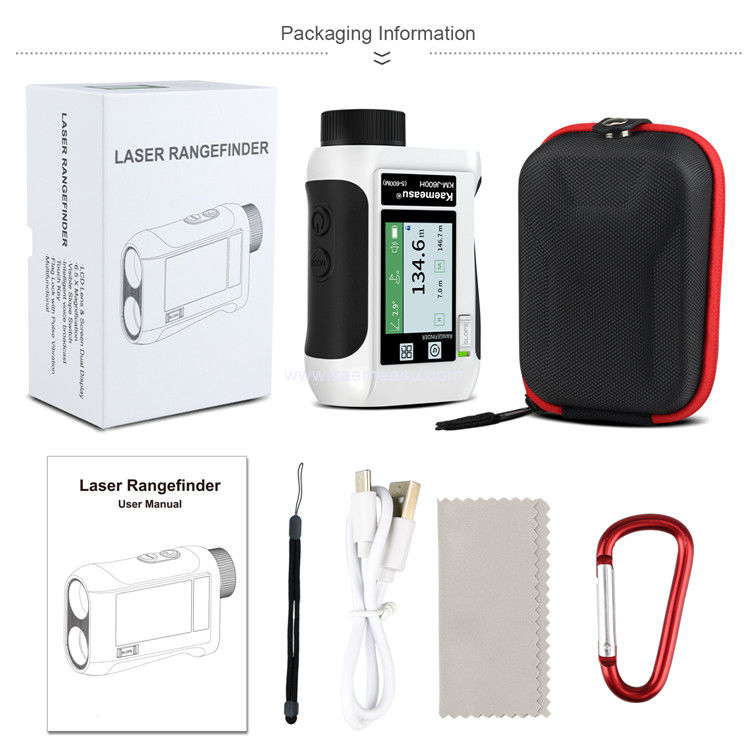 Kaemeasu Voice Broadcast Golf Rangefinder Laser Range Finder Teleskop Z LCD Touch Screen J600
