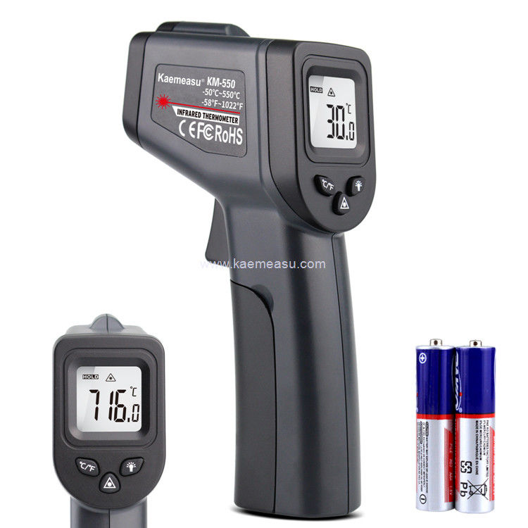 Kaemeasu 550°C Wysokiej Precyzji Thermo Temper Gun Infrared Do Oleju / Lodu / Topalni / Grilla