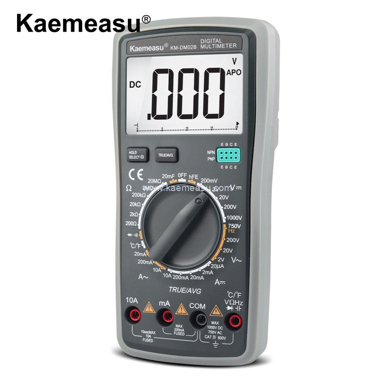 Kaemeasu 02B OEM ODM Elektryczne Multimetry Prawdziwy RMS Tester Przeciwstawienia Prądu Pojemności Napięcia