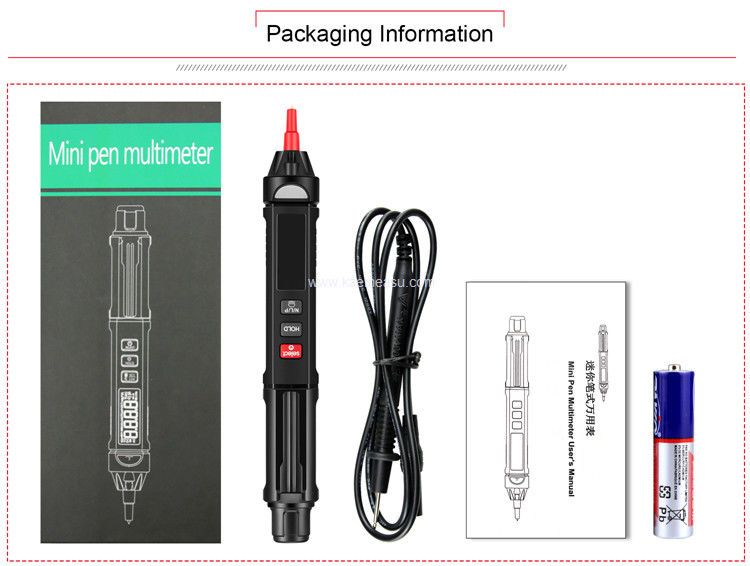 Kaemeasu 07A Wyświetlacz LCD Multimeter Pen Typ Testu napięcia