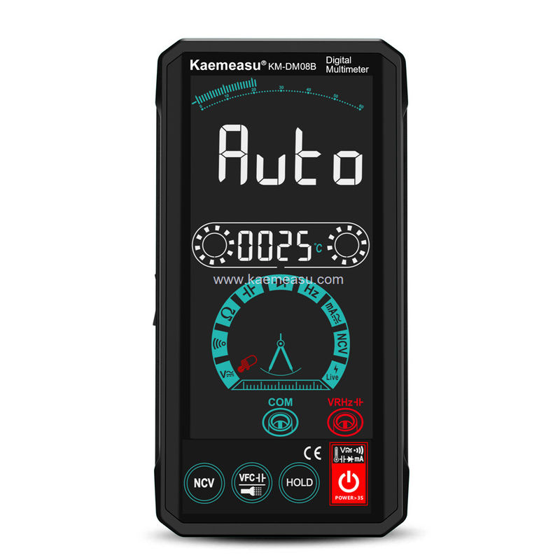 Kaemeasu 08B Kolorowy wyświetlacz Multimeter Tester Elektryk Voltmeter NCV Ture RMS Tester napięcia 150g