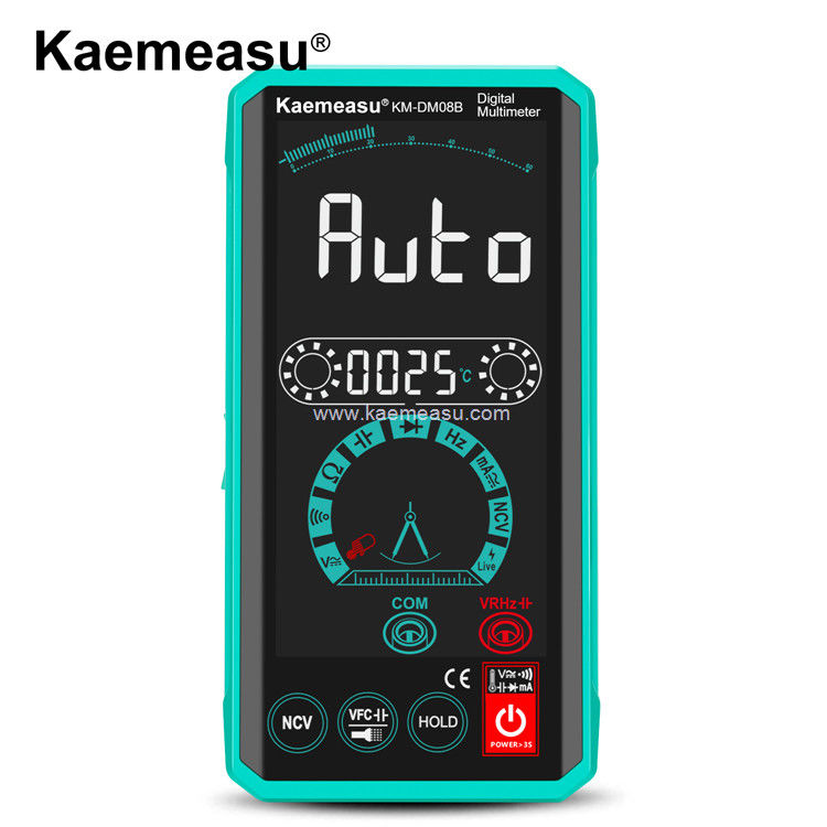 Kaemeasu 08S Voice Broadcast Multimeter Tester Elektryk Voltmeter NCV Ture RMS Tester napięcia