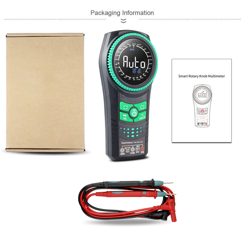 Kaemeasu 10D Smart Rotary Knob Multimeter Miernik napięcia Detektor Multimetro Smart Multimeter Multimeter cyfrowy