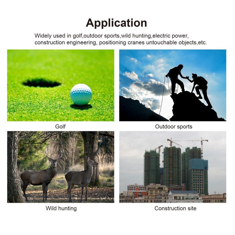golf laserowy miernik odległości sporty na świeżym powietrzu polowanie miernik odległości laserowy ręczny teleskop miernika odległości