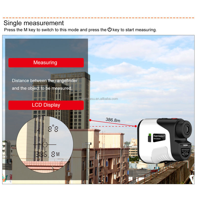 OEM Teleskop Sport na świeżym powietrzu Laser Rangefinder 450M-1000M Zakres zbocza Polowanie Strzelanie Golf Odległość metr