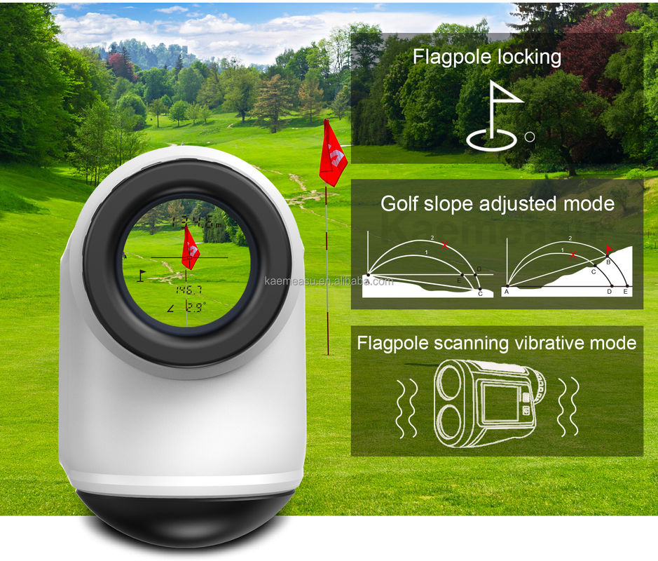 OEM 6x Rangefinder Laser Mounted Range Finder Golf Laser Range Finder Bateria litowa typu dotykowego do naładowania kolorowego ekranu IP54