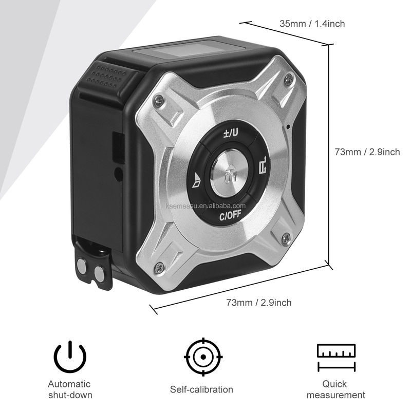Wielofunkcyjna taśma ładowania USB Mierzylec odległości Liniarka elektroniczna Infraczerwony Instrument pomiarowy OEM Laserowy miernik odległości