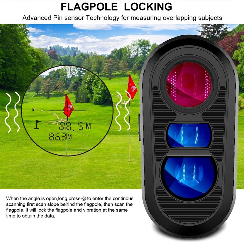 OEM ODM Odczytnik odległości 600/800/1000m Odległość golfowa Meter Wielokrotne tryby Odczyty laserowe Teleskop z przełącznikiem nachylenia