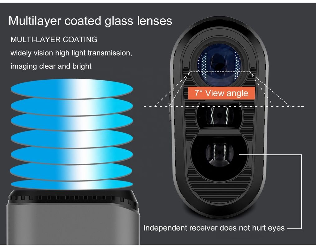 OEM ODM Odczytnik odległości 600/800/1000m Odległość golfowa Meter Wielokrotne tryby Odczyty laserowe Teleskop z przełącznikiem nachylenia