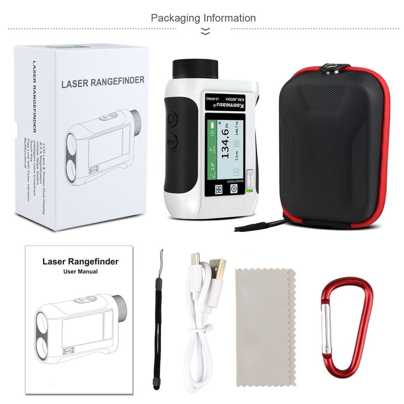 6.5X powiększenie Golf Sport Laser Range Finder z ulepszonym ekranem LCD i instrumentami optycznymi