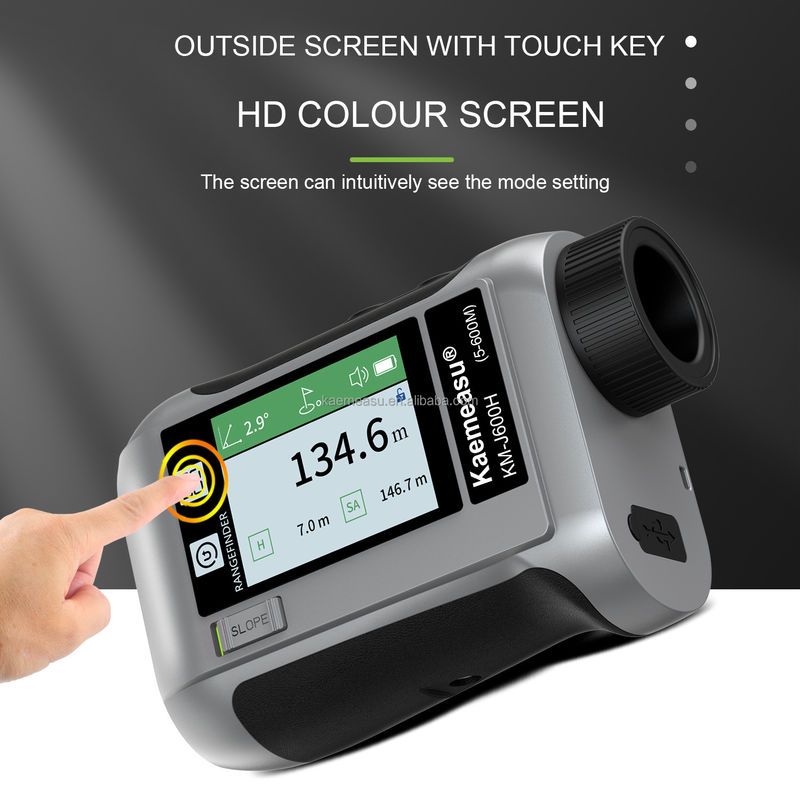 OEM/ODM Inteligentny głos Golf laserowe odległości z ekranem LCD zewnętrzny teleskop sportowy 1200m