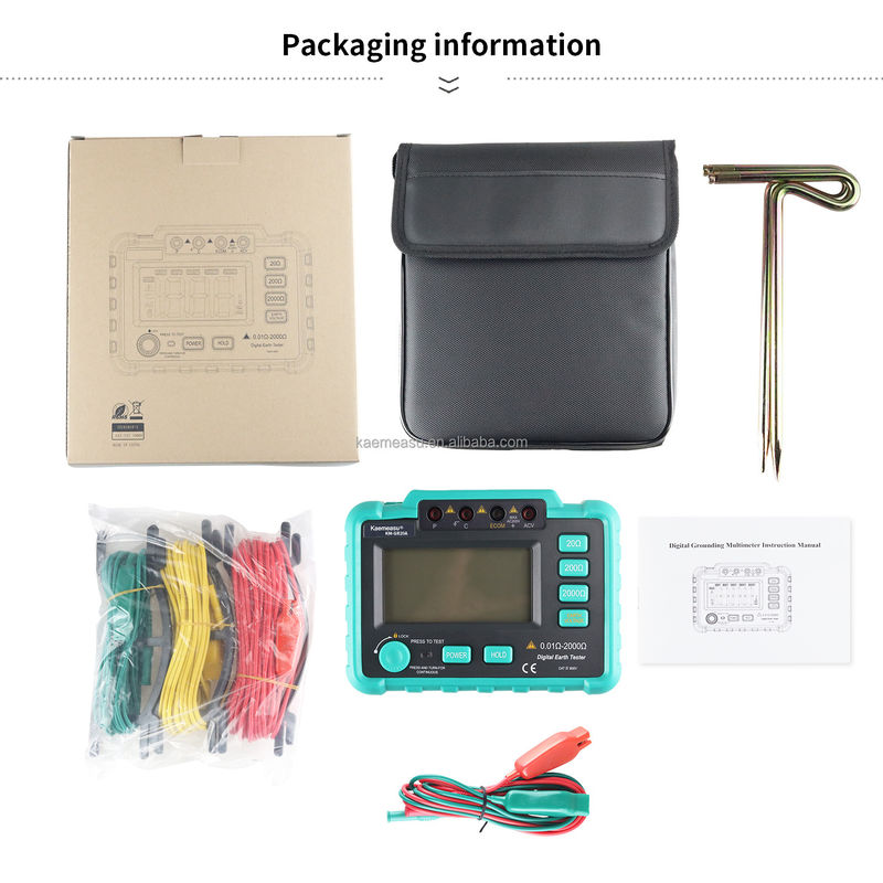 GR20A AC 200V Tester oporu uziemienia Megohmmeter Tester oporu obwodu pomiarowego Tester oporu ziemi Tester