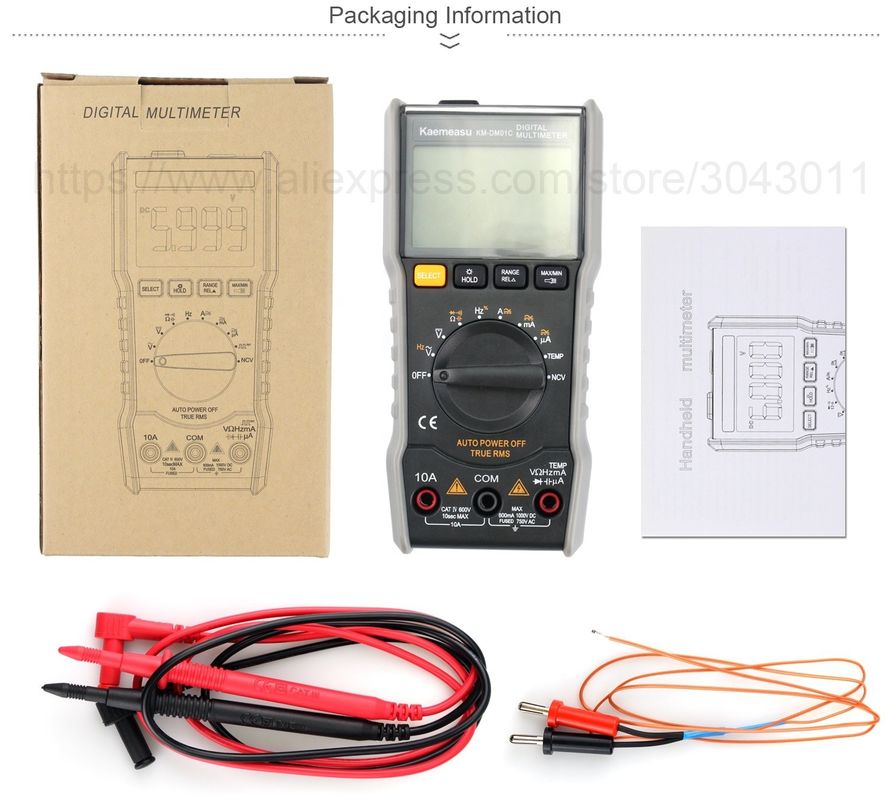 OEM ODM Digital multi tester T-rms elektroniczny multimeter Ncv Ohm Hz Tester avometer Mini Przenośny multimeter na sprzedaż