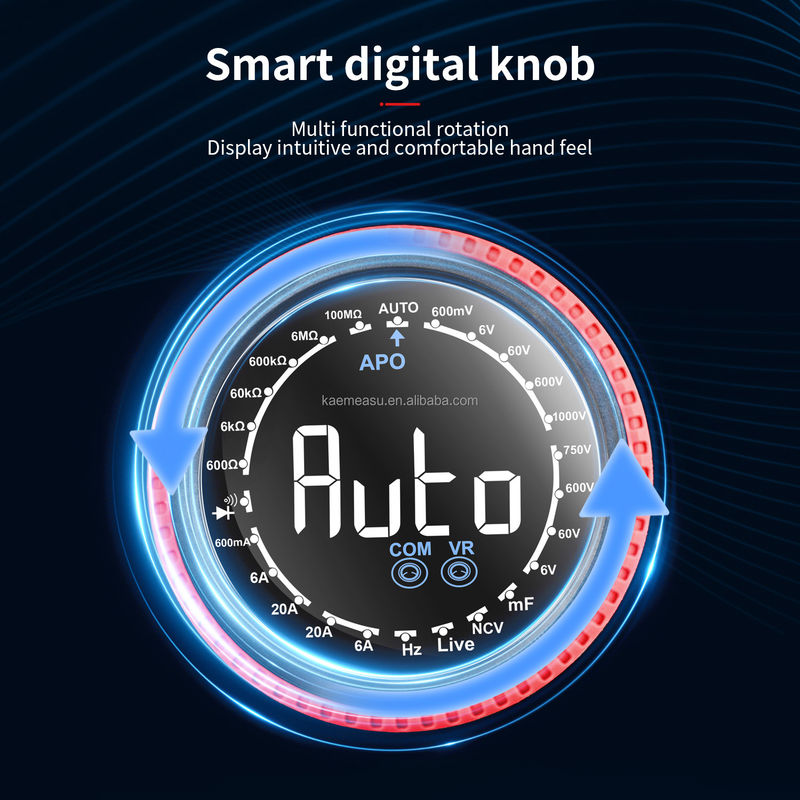 Auto Range Multimetro NCV napięcie Prąd Smart Digital Multimeter Tester Continuity Rotary Knob Profesjonalny cyfrowy multimeter
