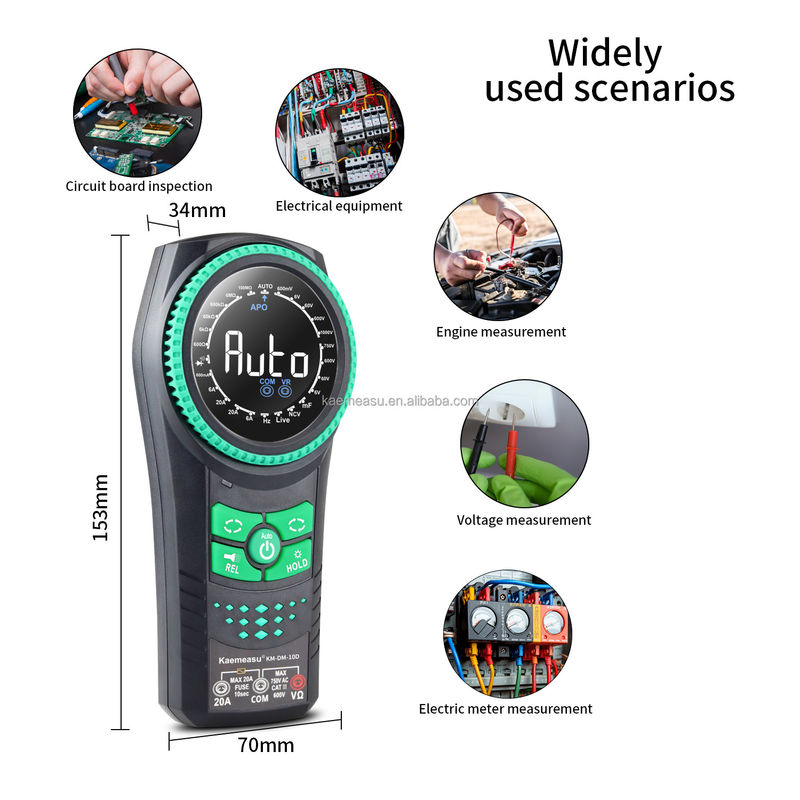 Automatyczne mierniki napięcia NCV TRMS Dioda Test Przeciwdziałanie prądowi Tester Klamy Mierniki Multimetro Smart Digital Multimeters