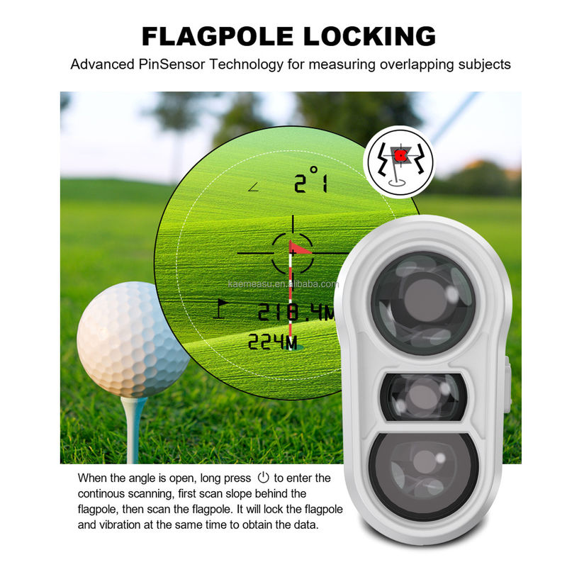 1000m Laser Range Finder Przełącznik nachylenia Flagpole Lock Przeładowalna odległość Meter Sport na świeżym powietrzu Laser Golf Rangefinder Teleskop