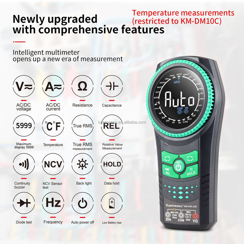 Inteligentny wielowymiarowy czujnik napięcia Wielowymiarowy cyfrowy wielowymiarowy Smart Rotary Knob -20-50C Max. Prąd stały 20mA