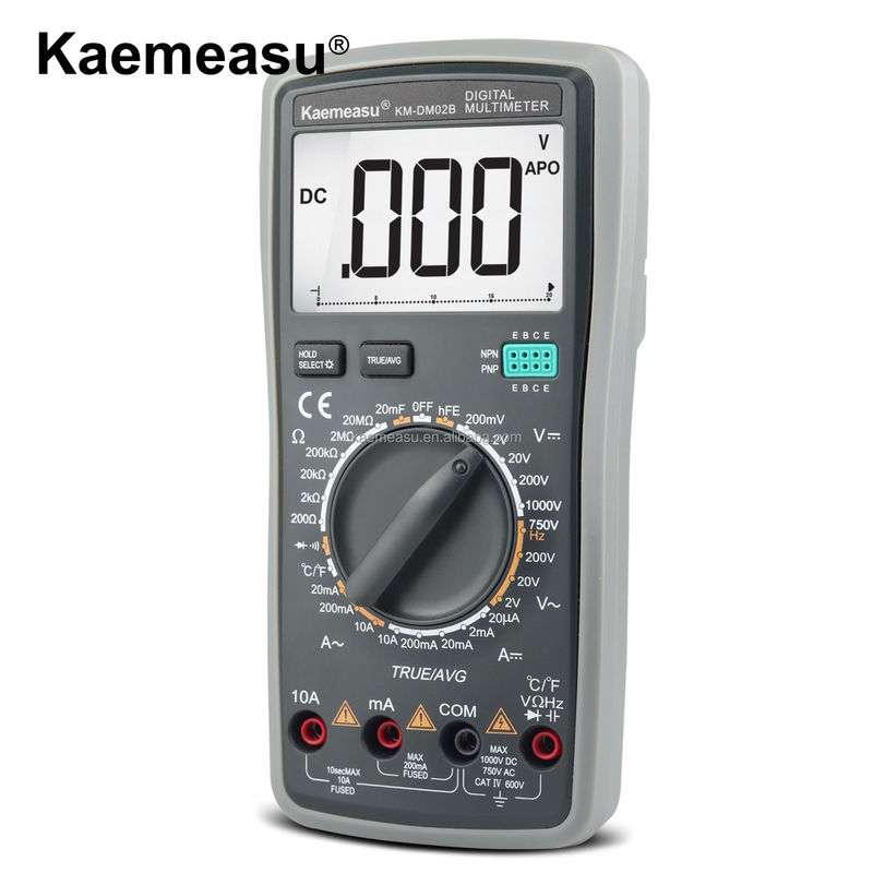 Inteligentny wielowymiarowy tester napięcia prądu przemiennego do pomiaru zakresu pojemności 20nF/200nF/2uF/20uF/200uF/2000uF i maks. prądu przemiennego 10A