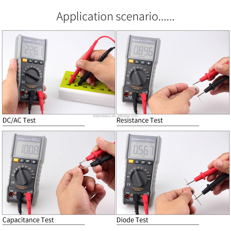 Mini przenośne multimetry wysokiej precyzji Auto Range Tester napięcia prądu dla dokładnych pomiarów