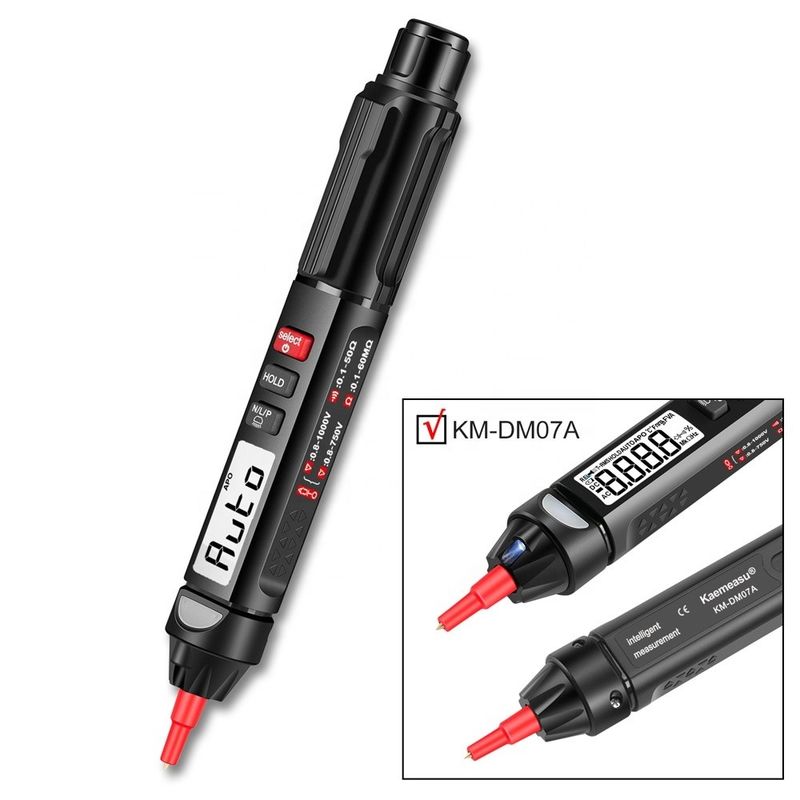 Popularny styl Mini Pen Digital Multimeter Z Testerem Multimeterem Wykrywania napięcia bez kontaktu z żywym/NCV/sekwencją