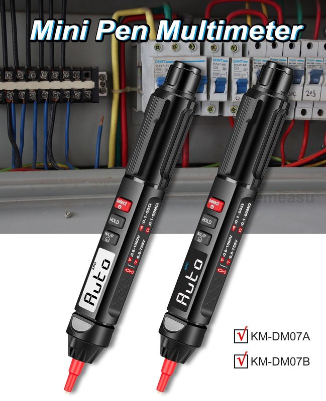 Popularny styl Mini Pen Digital Multimeter Z Testerem Multimeterem Wykrywania napięcia bez kontaktu z żywym/NCV/sekwencją