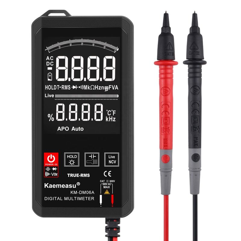 EBTN Display Touch Digital Multimeter 6000 Count Digital Multimeter Ncv Funkcja Neutralna Przetestowanie drutu na żywo Digital Multimeter