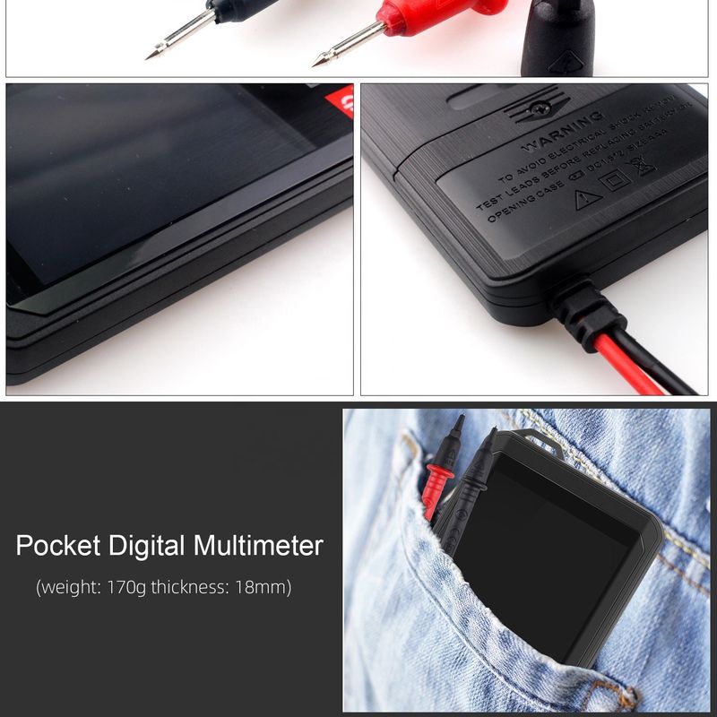 EBTN Display Touch Digital Multimeter 6000 Count Digital Multimeter Ncv Funkcja Neutralna Przetestowanie drutu na żywo Digital Multimeter