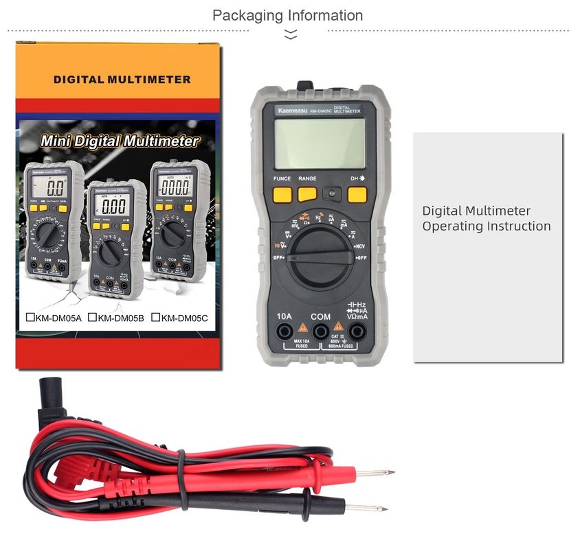 OEM ODM Auto 6000 Liczy Smart Multitester Sprzęt laboratoryjny Elektryczne cyfrowe multimetry
