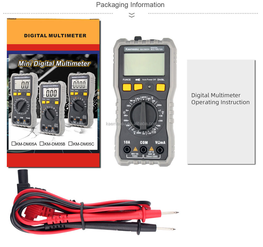 Najlepiej sprzedający się mini multimeter przenośny cyfrowy multimeter profesjonalny elektryk inteligentny NCV Diodówka Multimetry