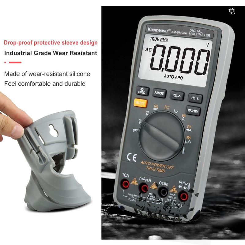 03A Przemysłowy wysokiej precyzji inteligentny cyfrowy multimetr autorange NCV 1000V AC DC Multimeter inteligentny cyfrowy multimeter