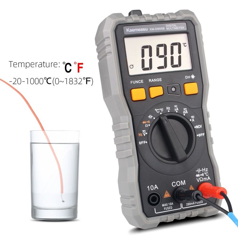 Auto Range LCD Display elektryczny Multi Tester T-rms NCV Car Measure Bench Digital Multimeters z sondą