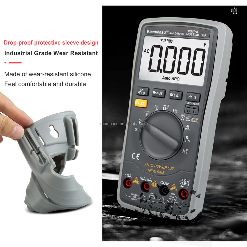 Gorąca sprzedaż 6000 Liczy Instrument konserwacyjny DC/AC Wyjście fali kwadratowej True RMS Elektroniczne multimetry przemysłowe