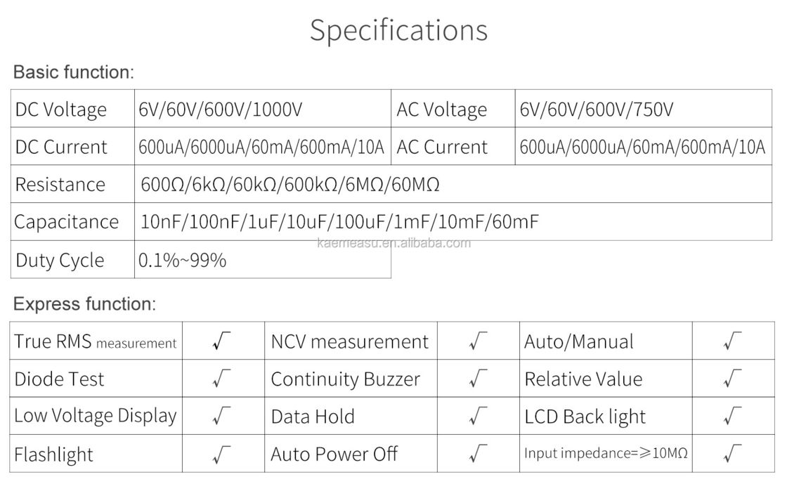 Gorąca sprzedaż Elektryczny Multi Tester Mini Przenośny Smart Auto Range Cyfrowy Multimeter Cena