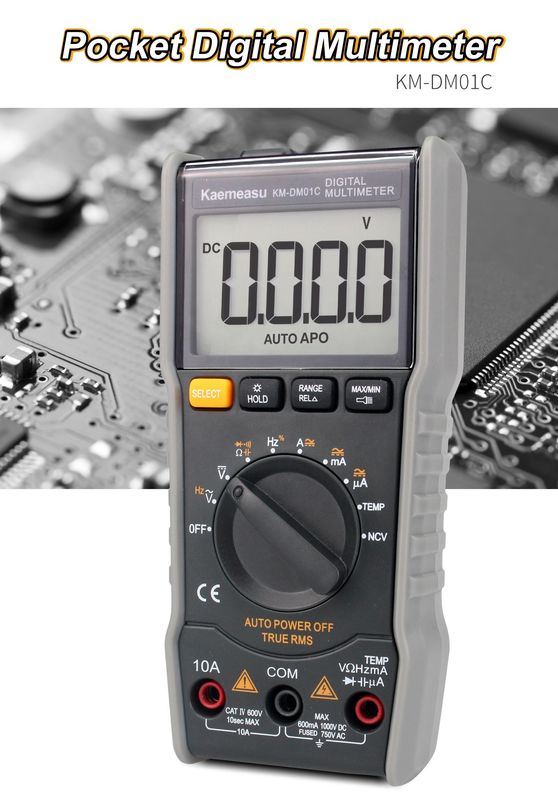 Przeciwspalenie elektryczny multimeter True-rms Ncv Ohm Hz Tester Smart Digital Multimeter z sondą temperatury