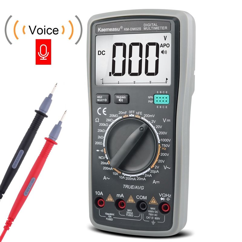 OEM ODM Elektroniczny wielowymiarowy DC AC NCV profesjonalny True RMS Tester Auto range Inteligentne multimetry głosowe