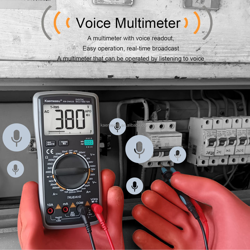 OEM ODM Elektroniczny wielowymiarowy DC AC NCV profesjonalny True RMS Tester Auto range Inteligentne multimetry głosowe