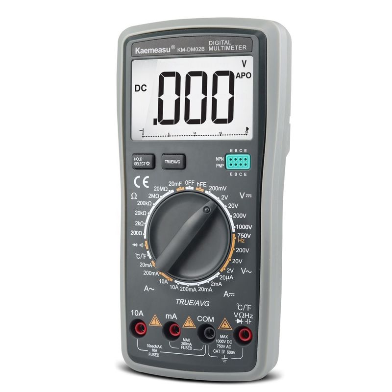 Digital Multimeter DC AC True RMS 1000V Electronic Multitester Anti Burn Automatic Multimeter z sondą temperatury