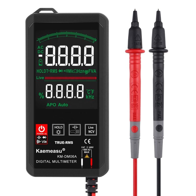 Kaemeasu Pocket Elektroniczne Narzędzia Naprawcze Mini Touch Digital Multimeter 6000 liczba Kolor Duży ekran Mini Touch Digital Multimeter