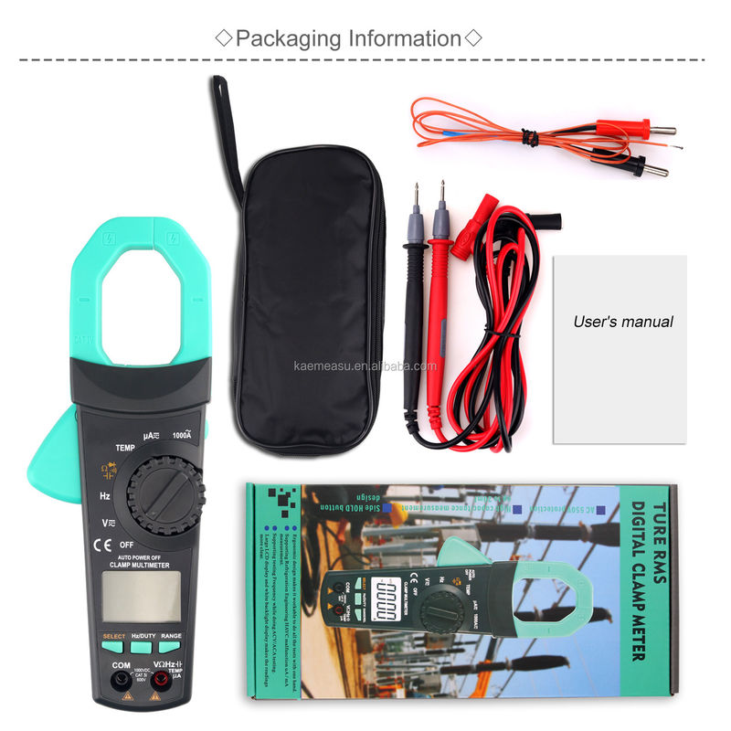 903 Clamp Meter 6000 Counts Auto Rnage Multimeter AC DC Tester napięcia Kontynuacja Buzzer 1000v Multimetry