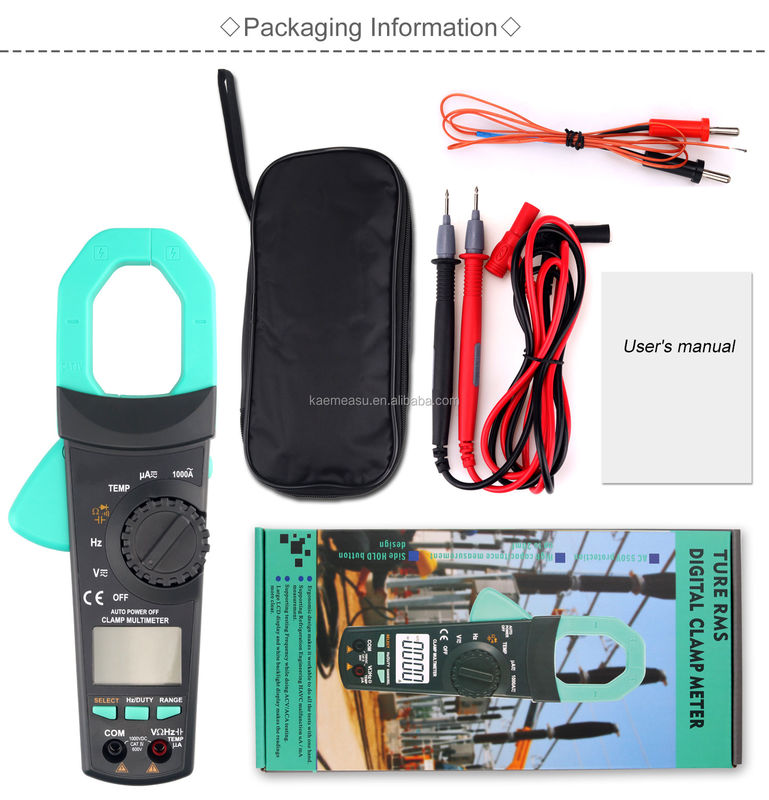 6000 Liczy Multimeter prądu Ac Dc Aneng Mierniki napięcia Klampy Multimeter Cyfrowe Klampy Mierniki