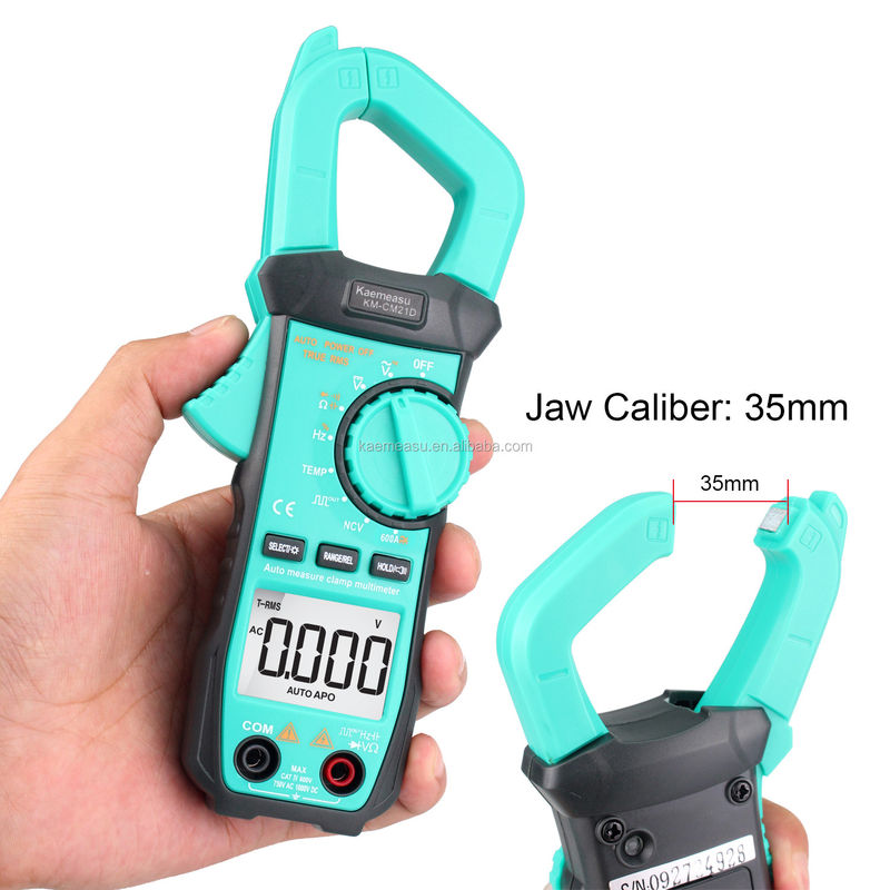21D DC AC Digital Clamp Meter 3 5/6 Cyfrowy Automatyczny Test Diody Ture RMS Square Wave Output NCV Digital Clamp Meter Multimeter