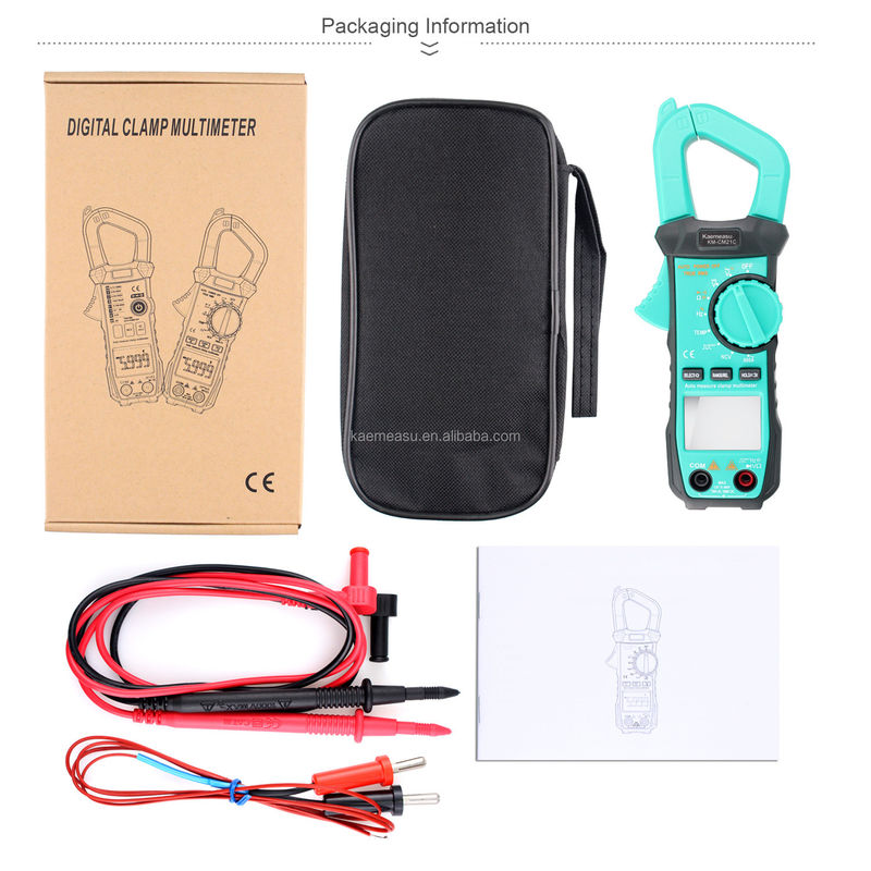 Mini Clamp Meter Elektryczny Multimeter NCV 1000v Cyfrowy AC DC Odporność Meter Wyświetlacz Liczba 6000 Liczby