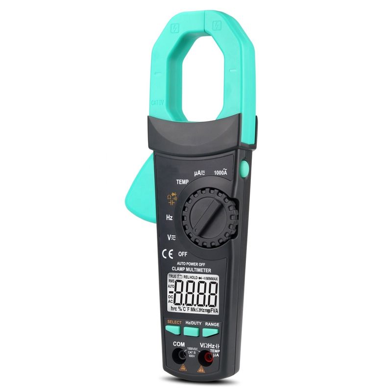 ABS elektryczne Części 300g Digital AC DC Clamp Meter Auto Range Multimeter True Rms Ncv Ammeter
