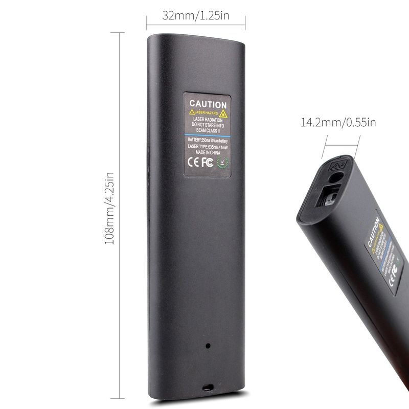 40m Mini Ręczny USB Ładowalny Laserowy Miernik Odległości Wysokiej Precyzji Infraczerwony Elektroniczny Ruler Laserowy Miernik Odległości