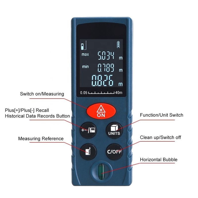 OEM ODM Mini Ręczny Laserowy Miernik Odległości Narzędzia pomiarowe Elektroniczny Ruler Cyfrowy Laserowy Miernik Odległości na sprzedaż